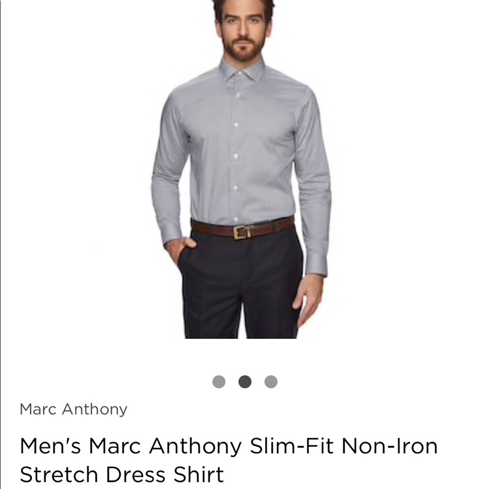 Marc Anthony Slim fit button up in black and white